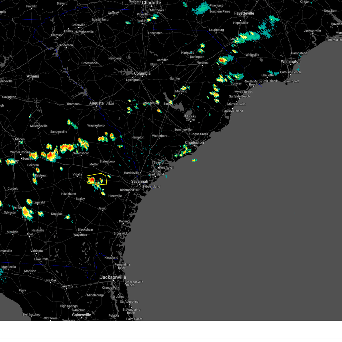Interactive Hail Maps Hail Map for Reidsville, GA