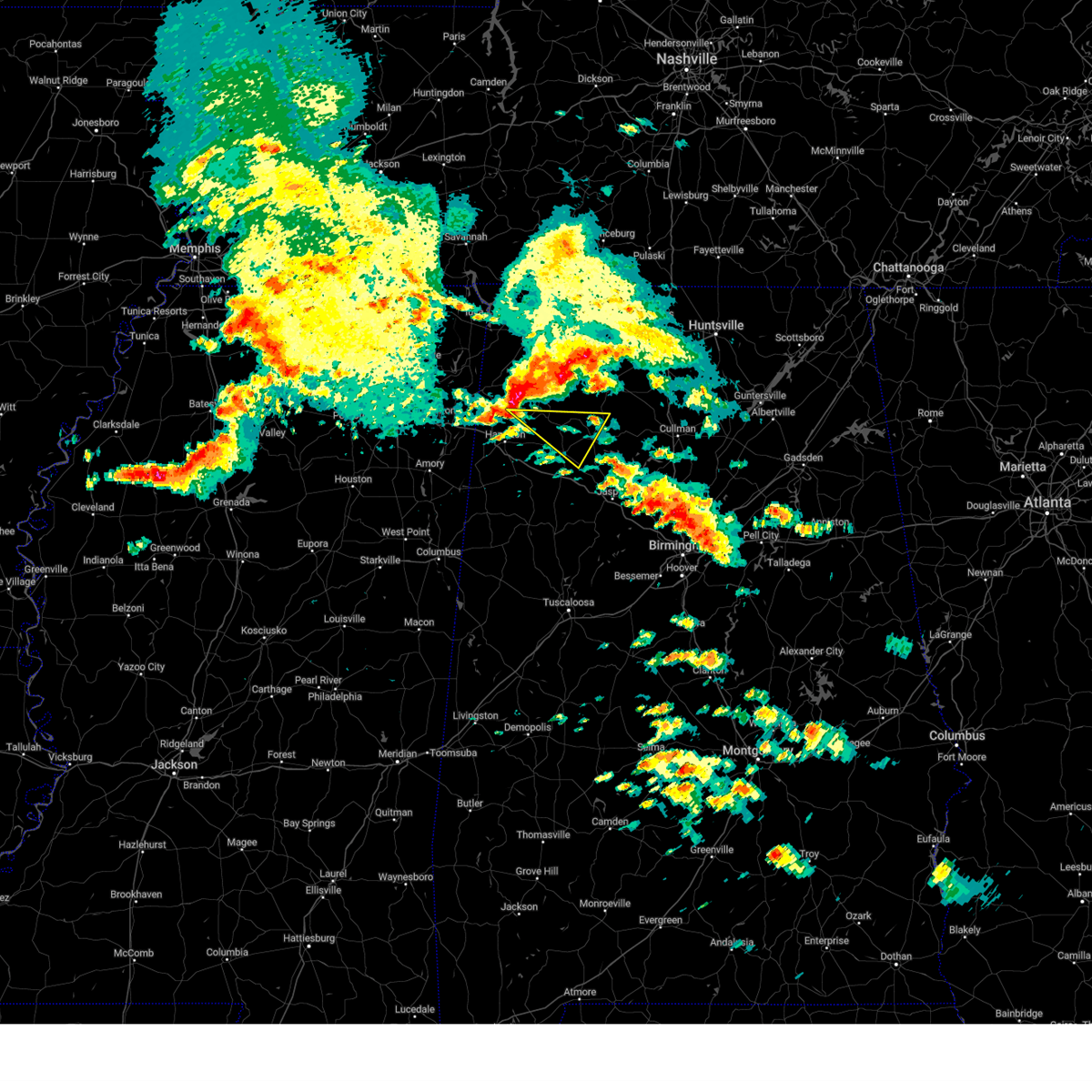 Interactive Hail Maps Hail Map for Haleyville, AL