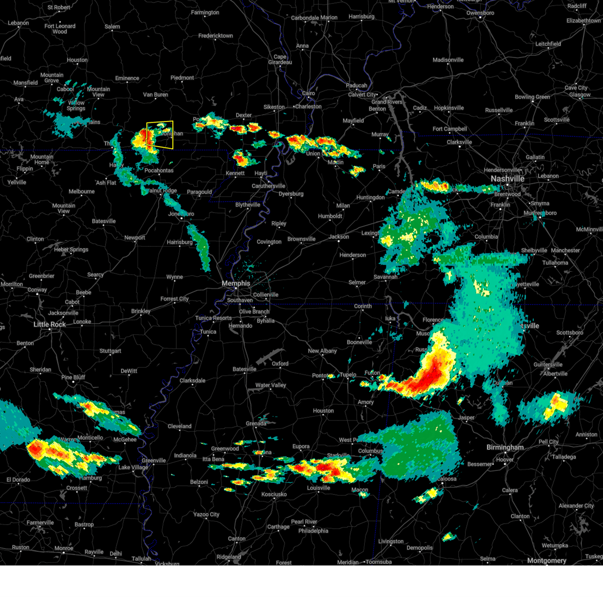 Interactive Hail Maps Hail Map for Doniphan, MO