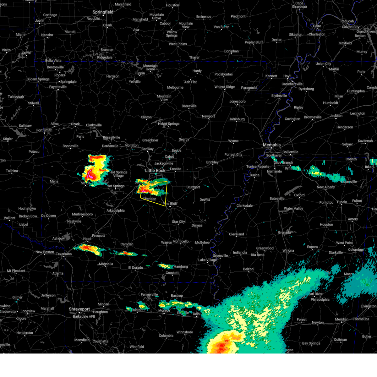Interactive Hail Maps Hail Map for Hensley, AR