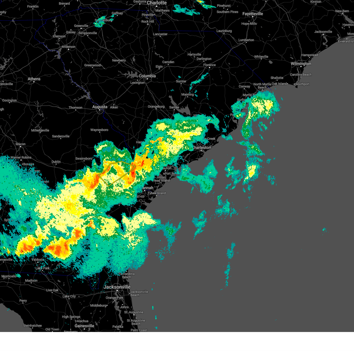 Interactive Hail Maps Hail Map for Brooklet, GA
