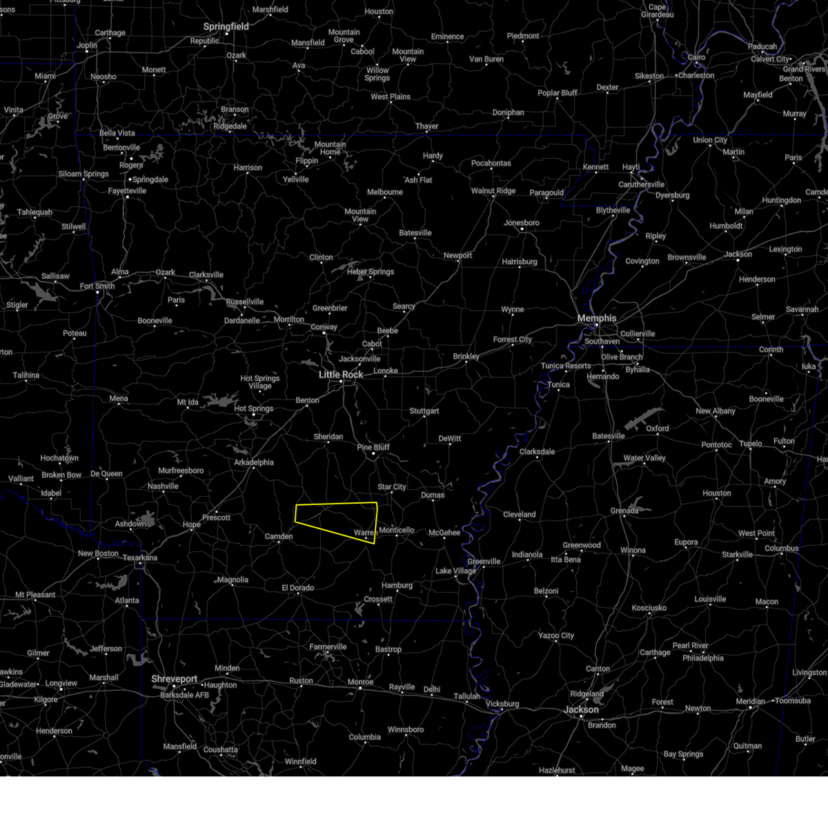 Interactive Hail Maps Hail Map for Fordyce, AR