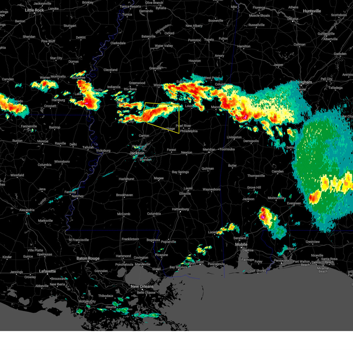 Interactive Hail Maps Hail Map for Lexington, MS