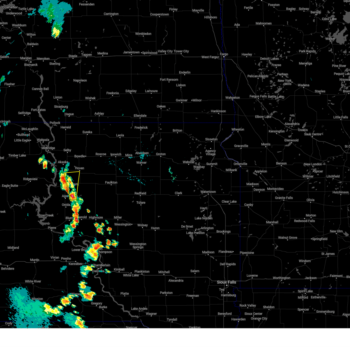 Interactive Hail Maps Hail Map for Gettysburg, SD