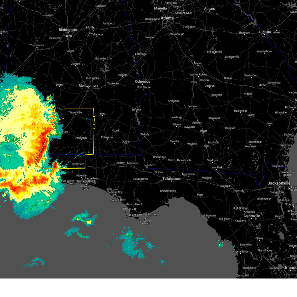 Interactive Hail Maps Hail Map for Jay, FL
