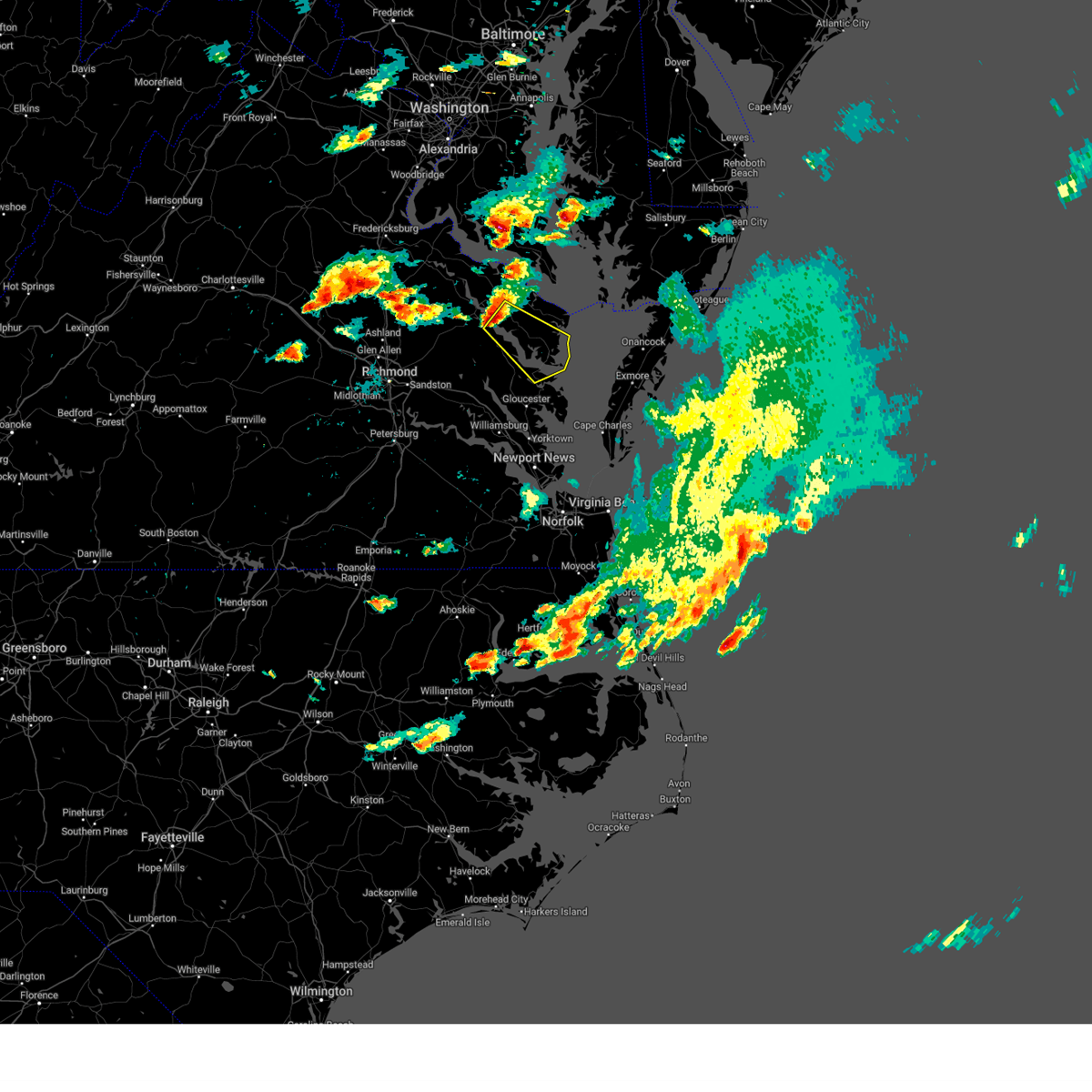 Interactive Hail Maps Hail Map for Urbanna, VA