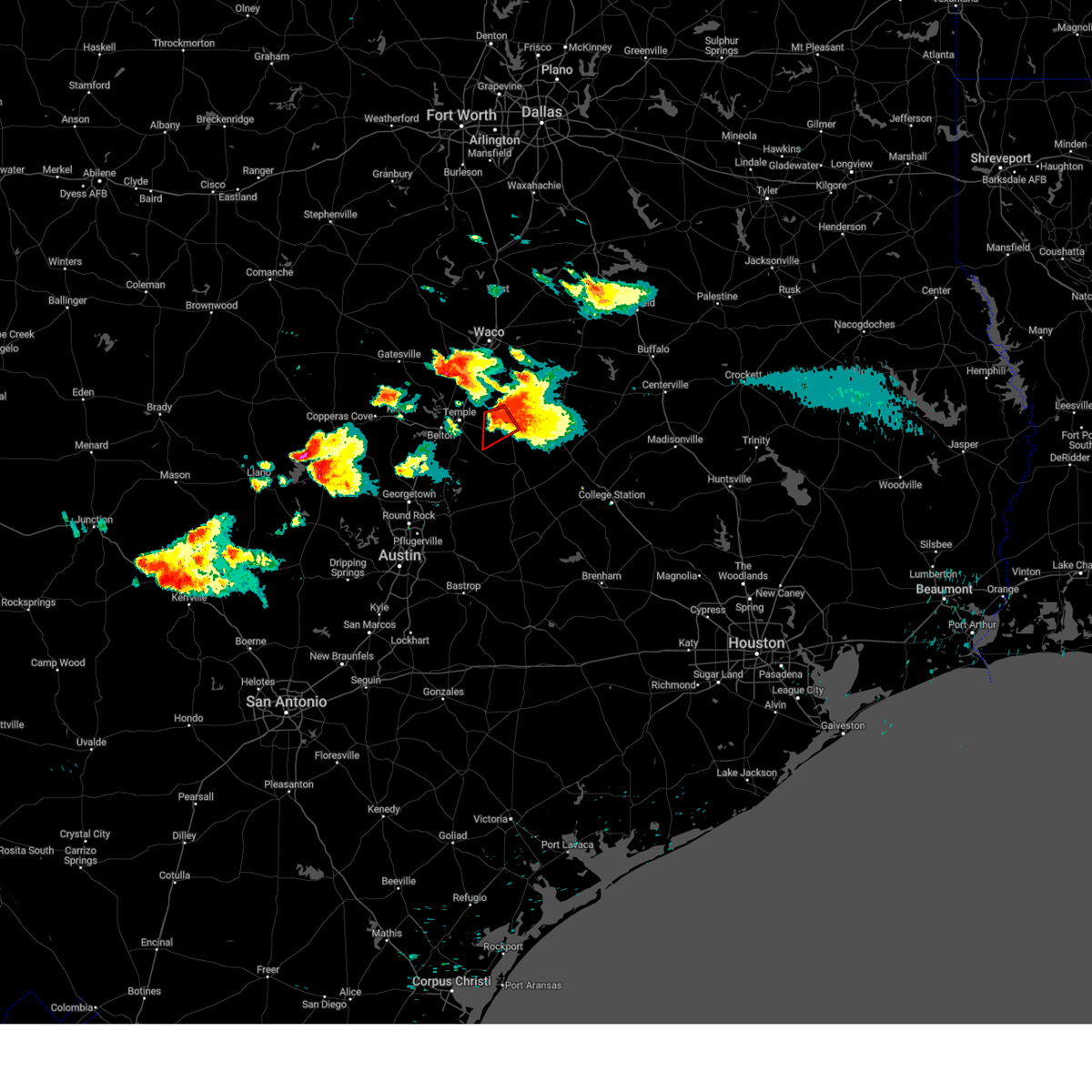 Interactive Hail Maps Hail Map for Rosebud, TX