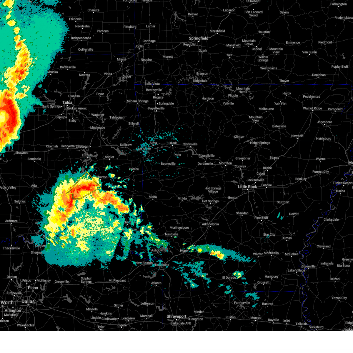 Interactive Hail Maps Hail Map for Kiowa, OK