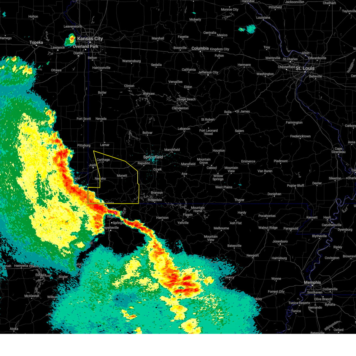 Interactive Hail Maps Hail Map for Stotts City, MO