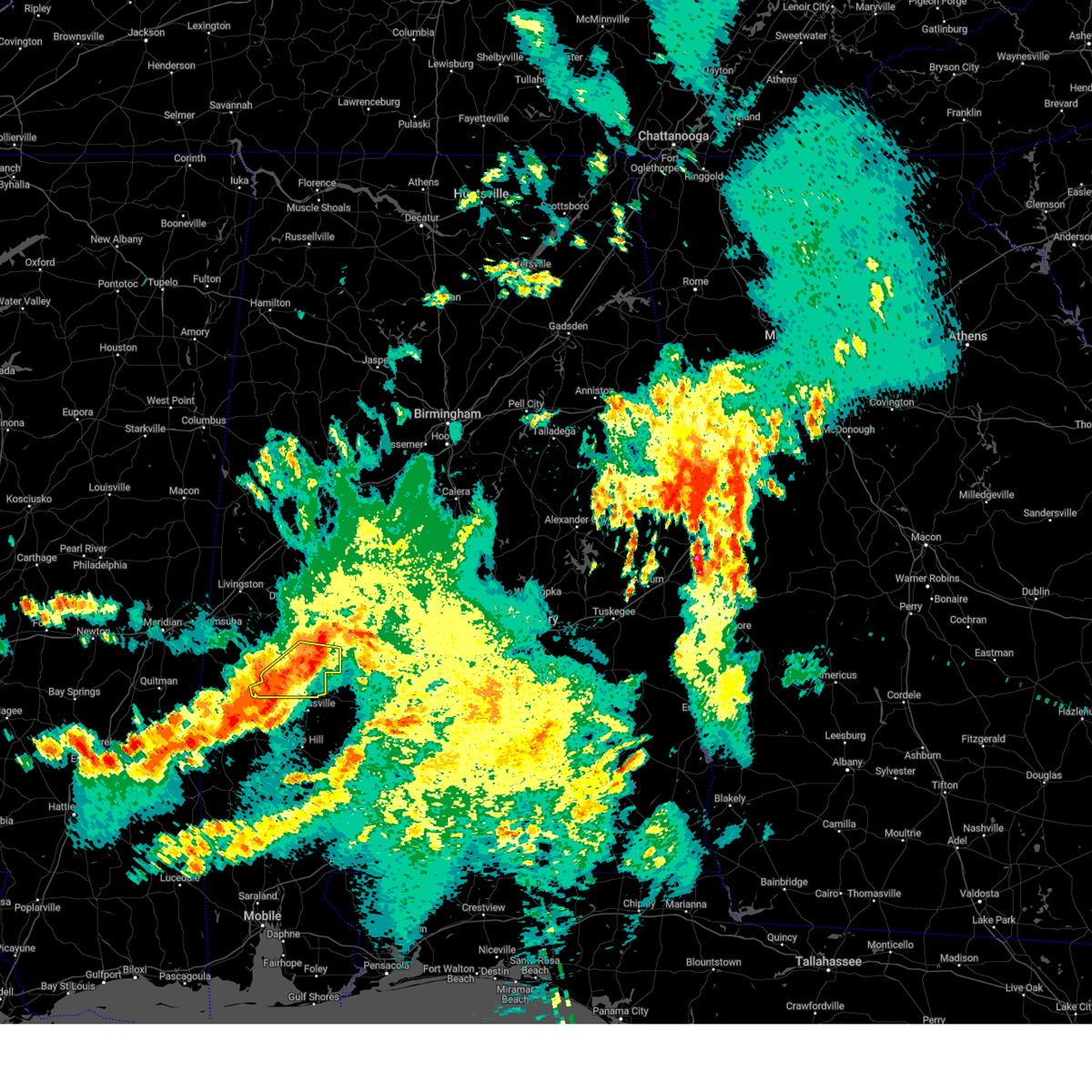 Interactive Hail Maps Hail Map for Linden, AL
