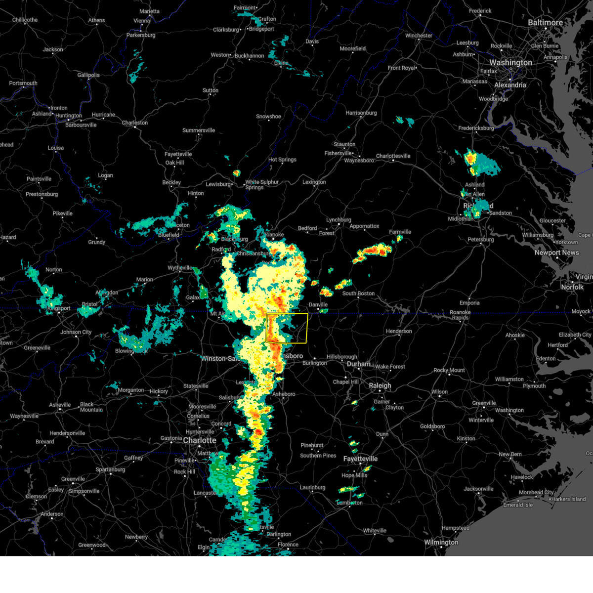 Interactive Hail Maps Hail Map for Stoneville, NC