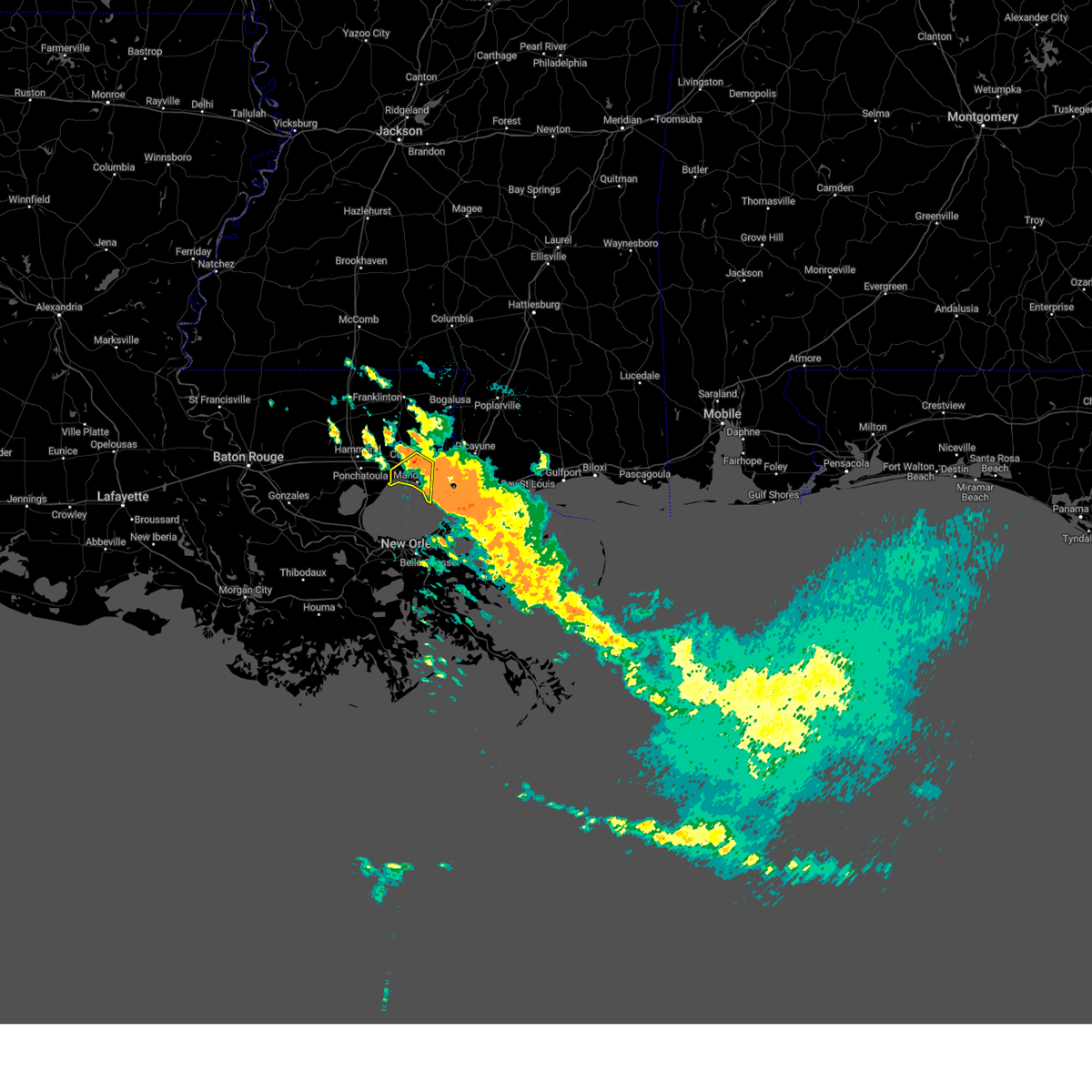 Interactive Hail Maps Hail Map for Mandeville, LA