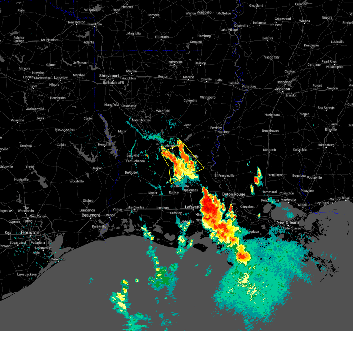 Interactive Hail Maps Hail Map for Bunkie, LA