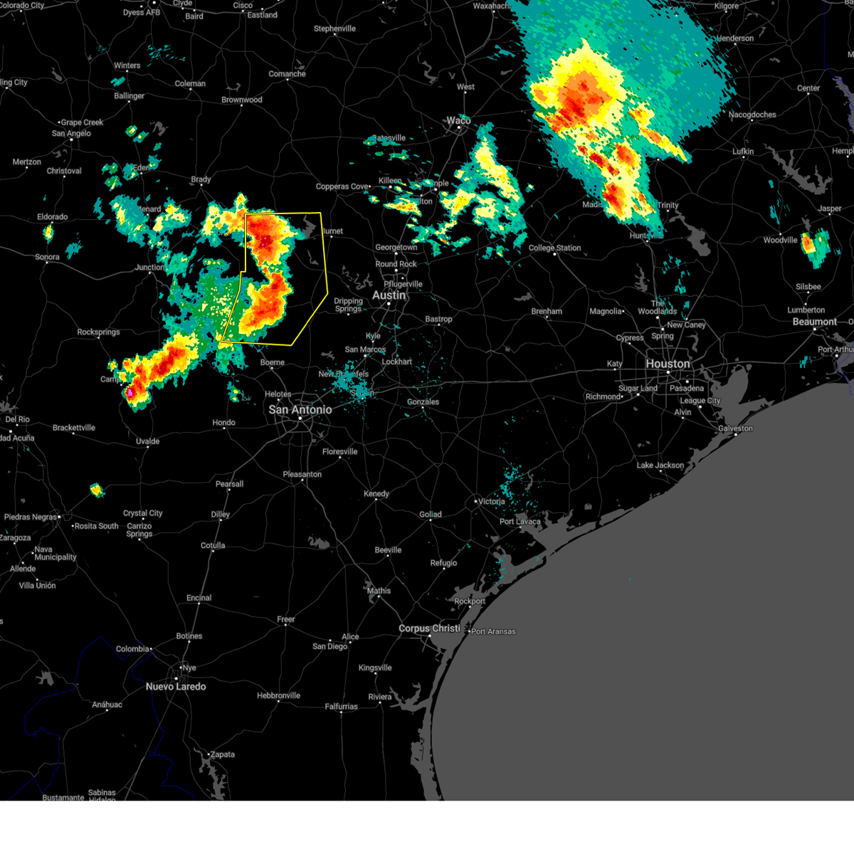 Interactive Hail Maps Hail Map for Kerrville, TX