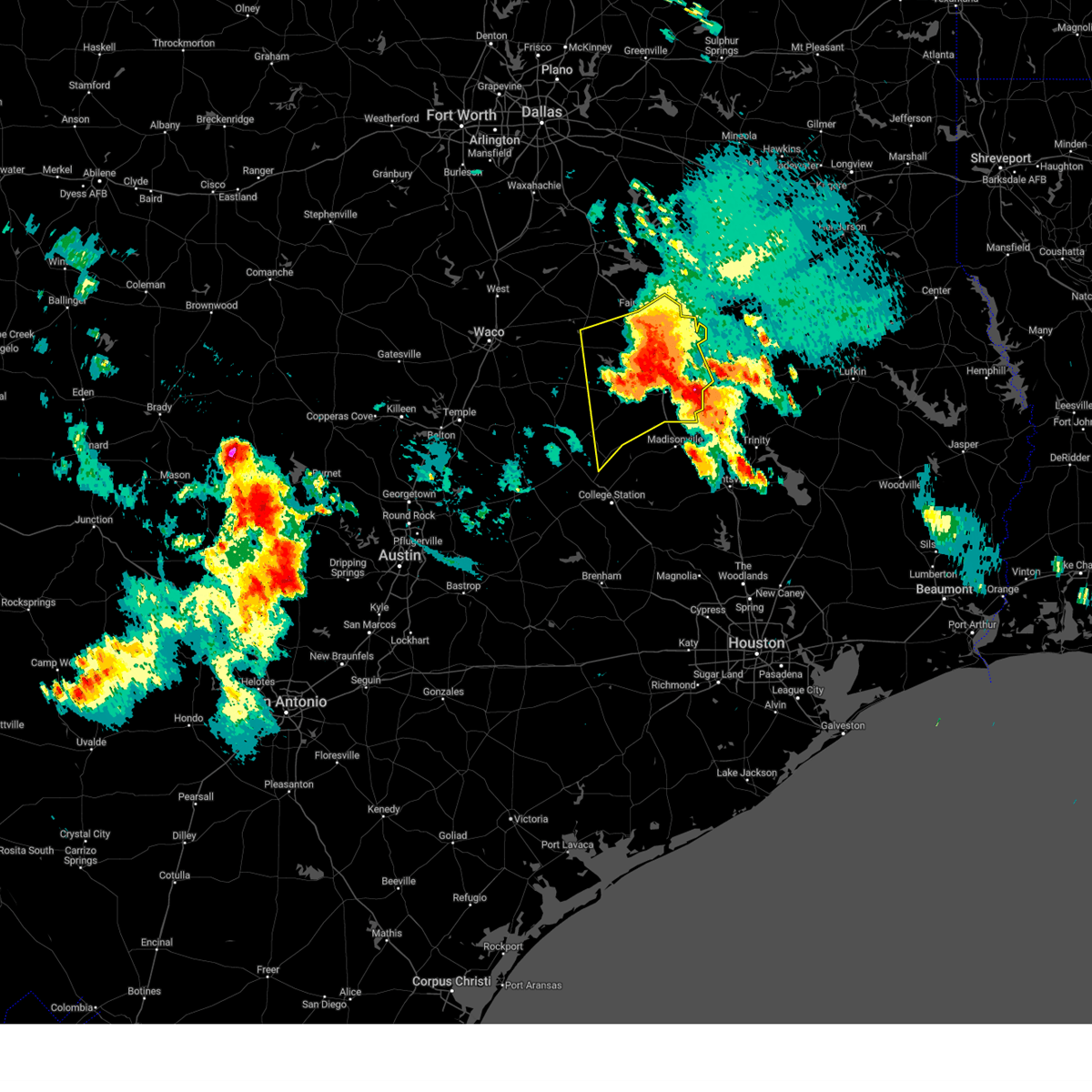 Interactive Hail Maps Hail Map for Teague, TX