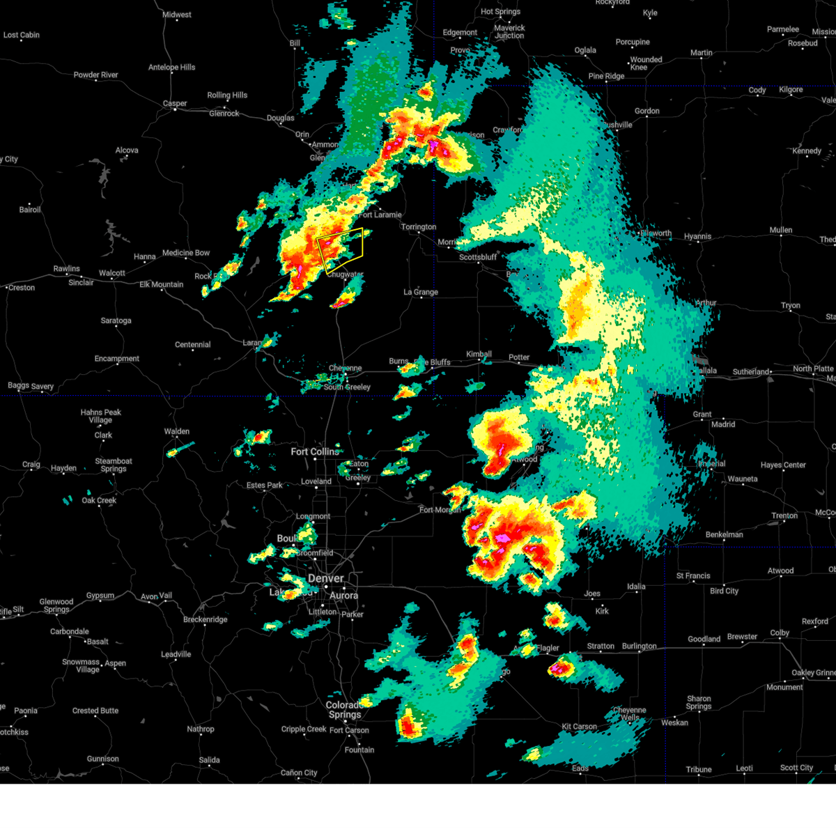 Interactive Hail Maps Hail Map for Wheatland, WY