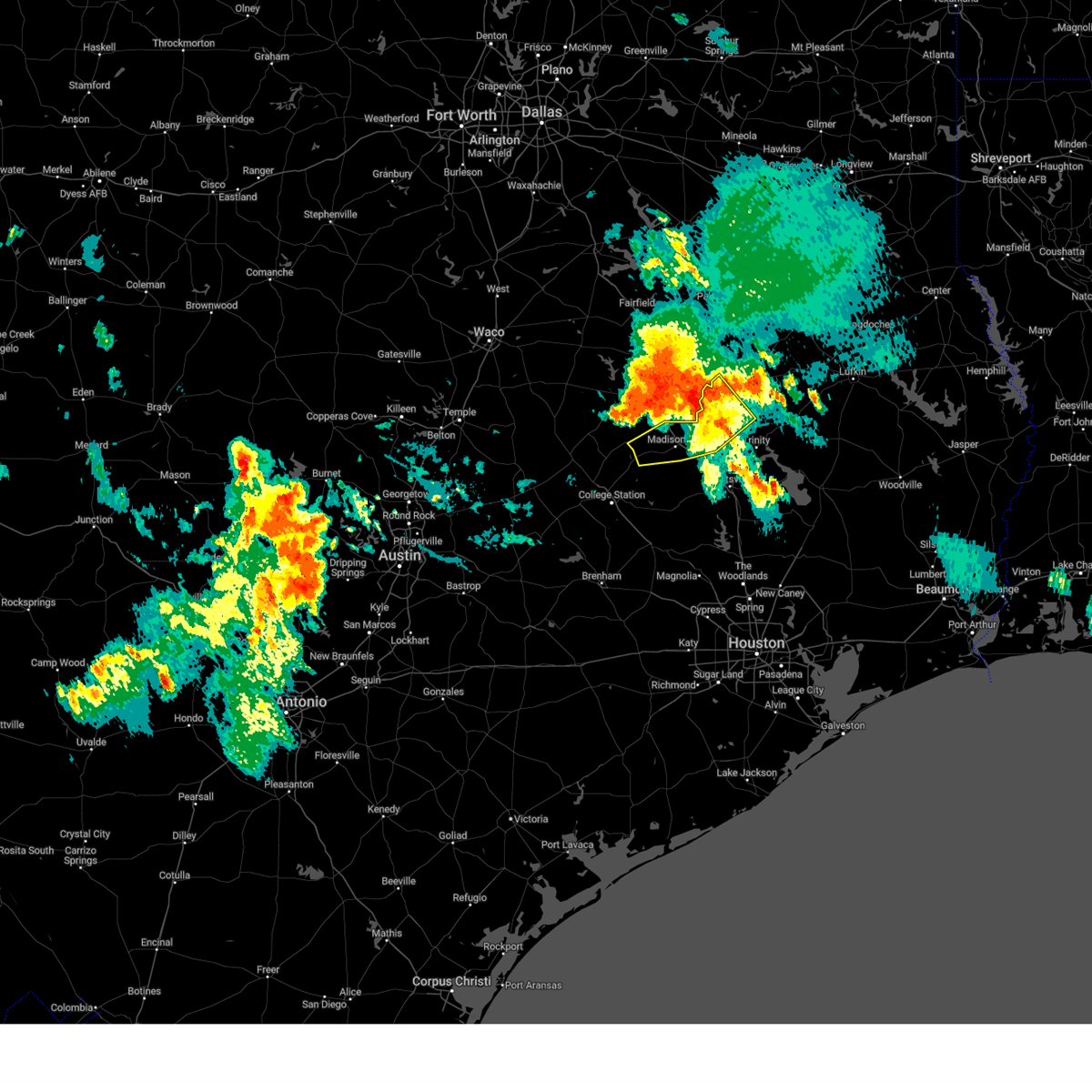 Interactive Hail Maps Hail Map for Midway, TX