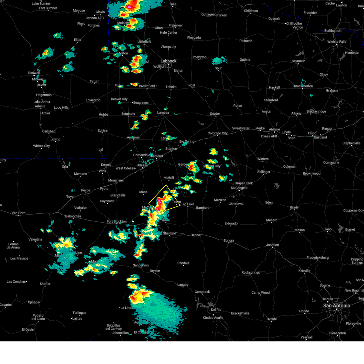 Interactive Hail Maps Hail Map for Rankin, TX