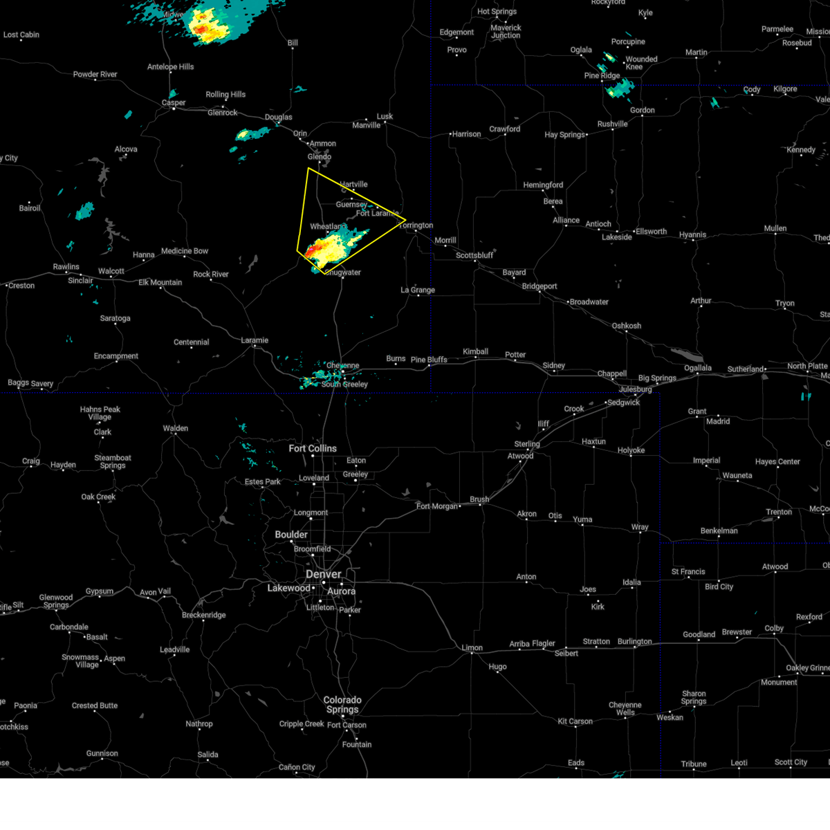 Interactive Hail Maps Hail Map for Wheatland, WY