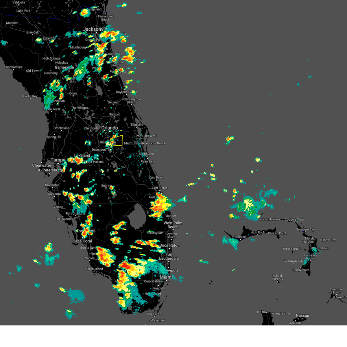 Interactive Hail Maps Hail Map for Kissimmee, FL