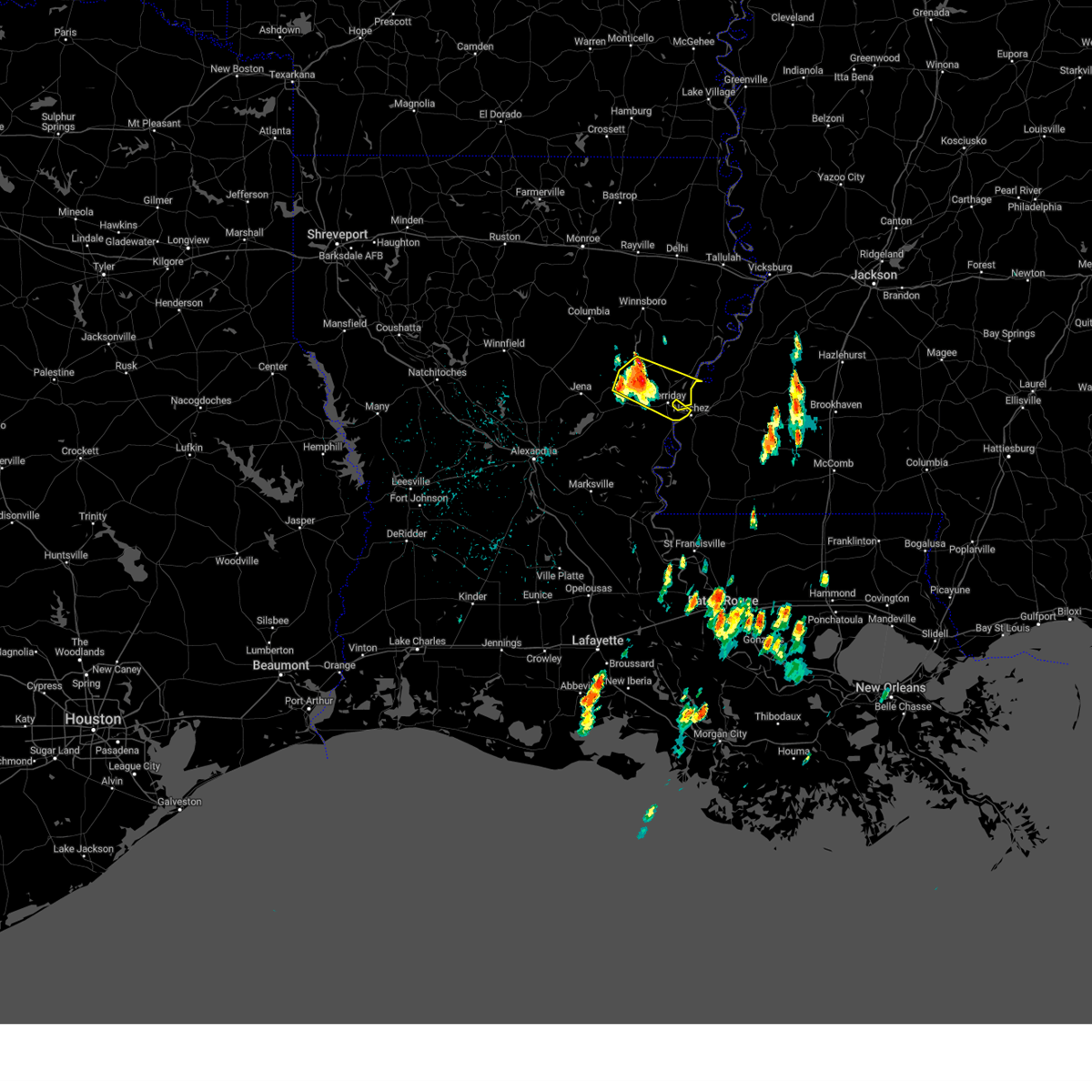 Interactive Hail Maps Hail Map for Vidalia, LA