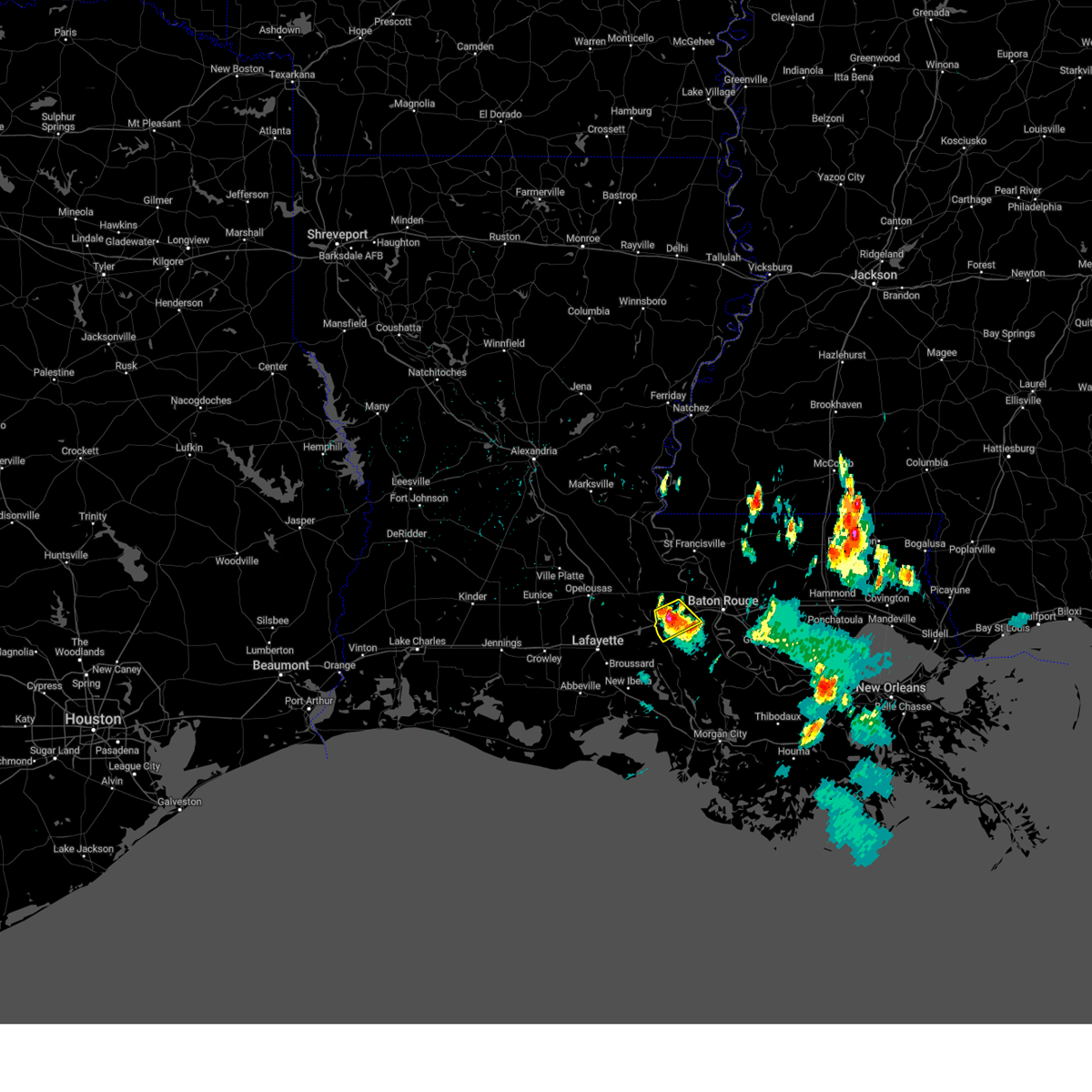 Interactive Hail Maps Hail Map for Rosedale, LA