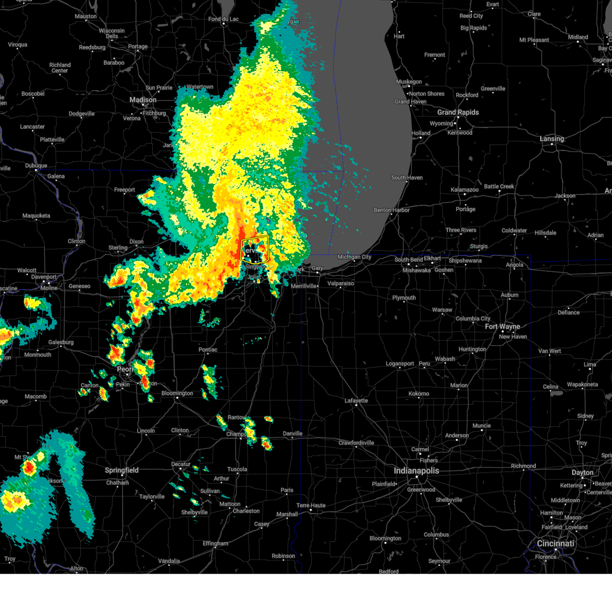 Interactive Hail Maps Hail Map for Addison, IL