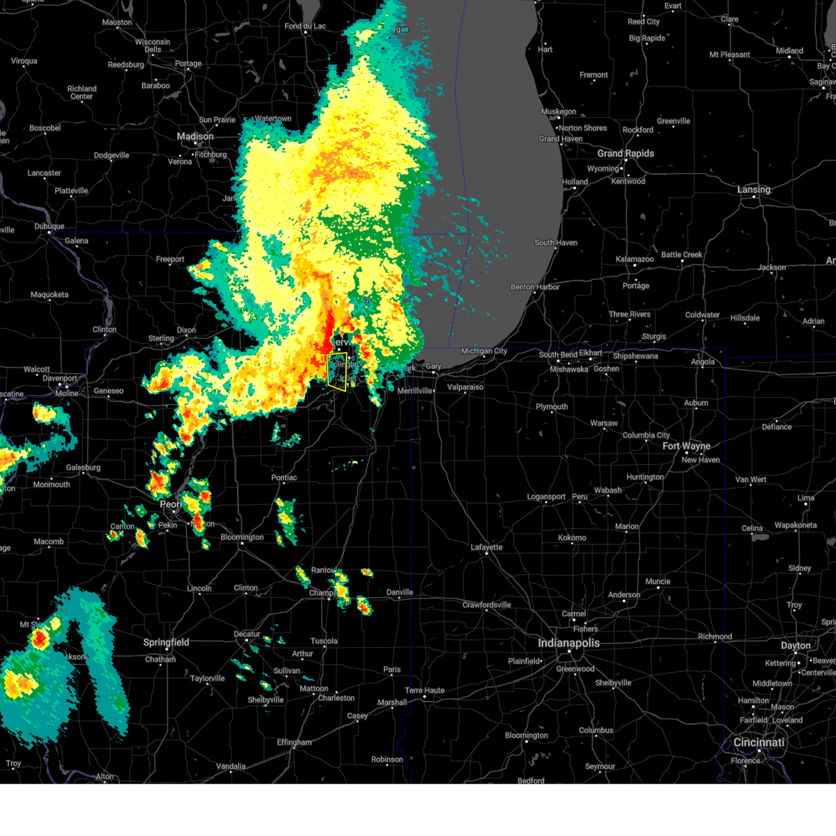 Interactive Hail Maps Hail Map for Plainfield, IL