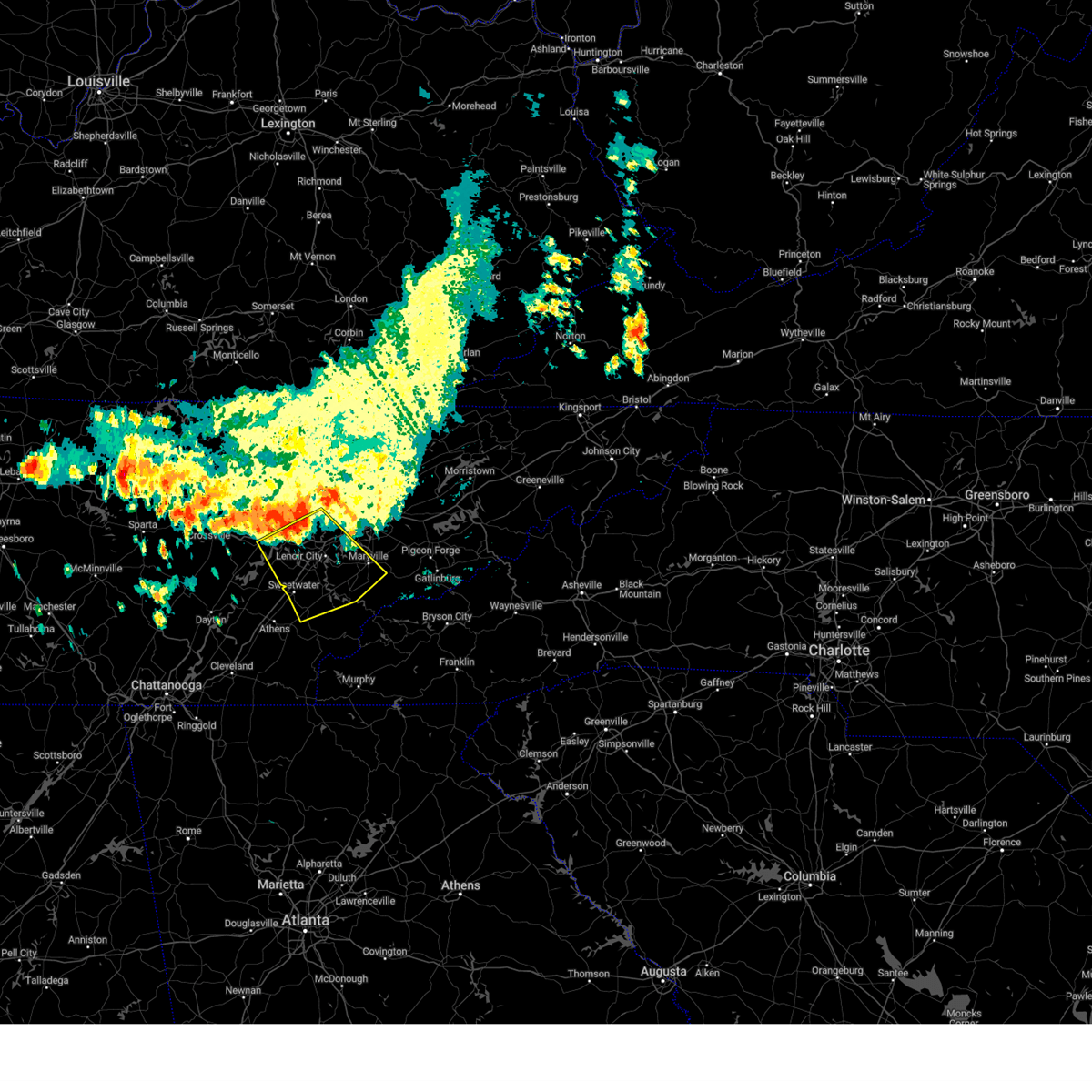 Interactive Hail Maps Hail Map for Vonore, TN