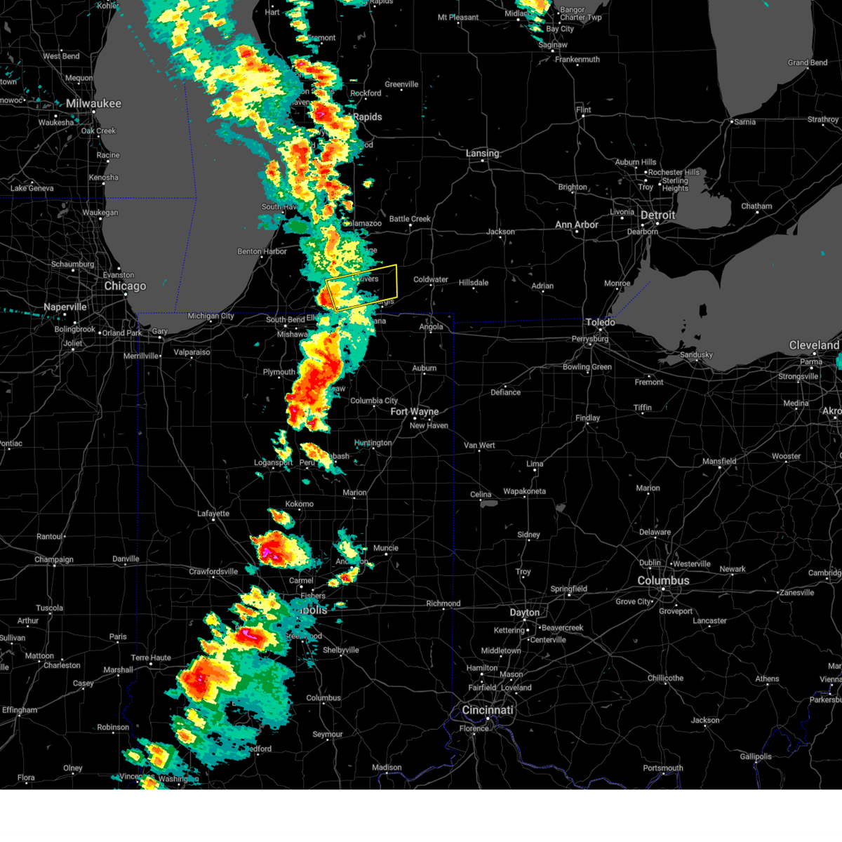 Interactive Hail Maps Hail Map for Colon, MI