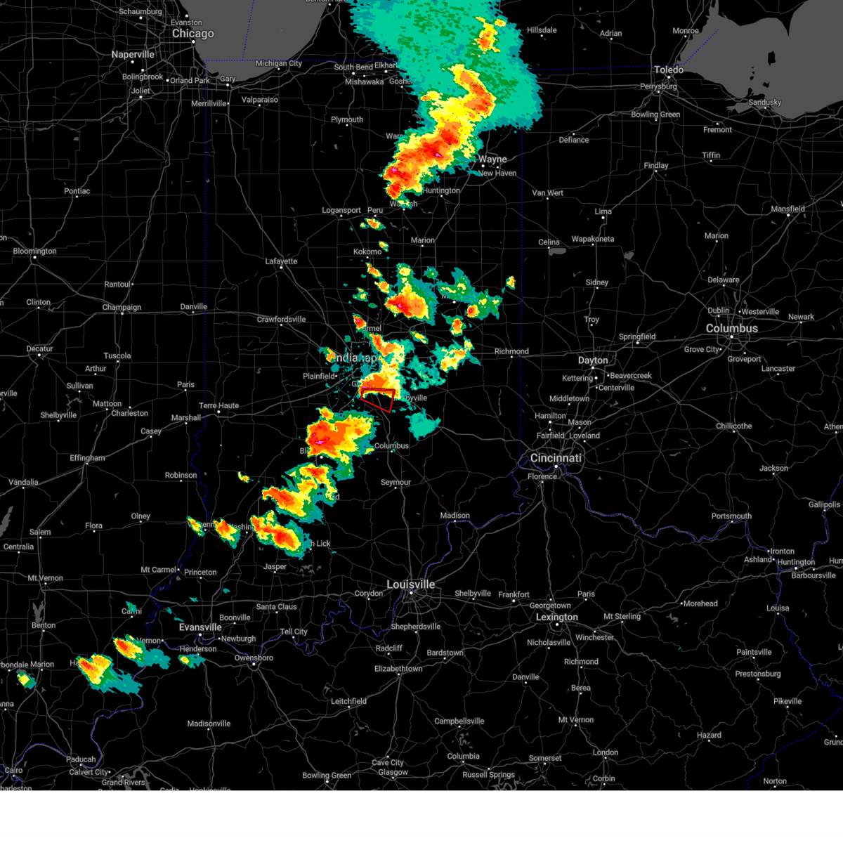 Interactive Hail Maps Hail Map for Greenwood, IN