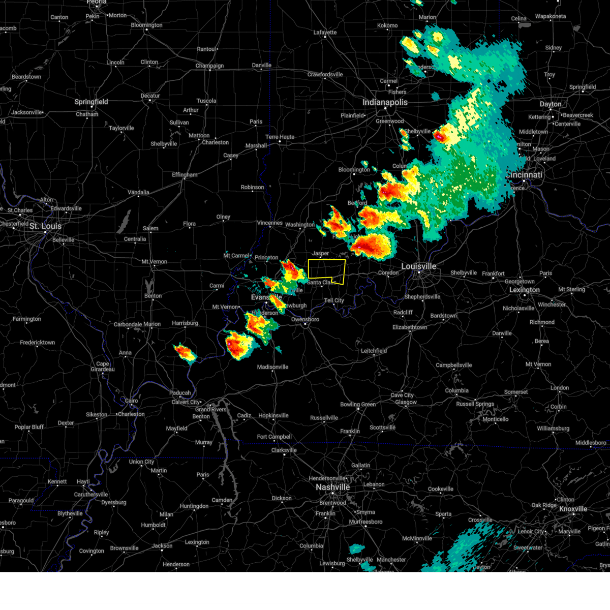 Interactive Hail Maps Hail Map for Birdseye, IN