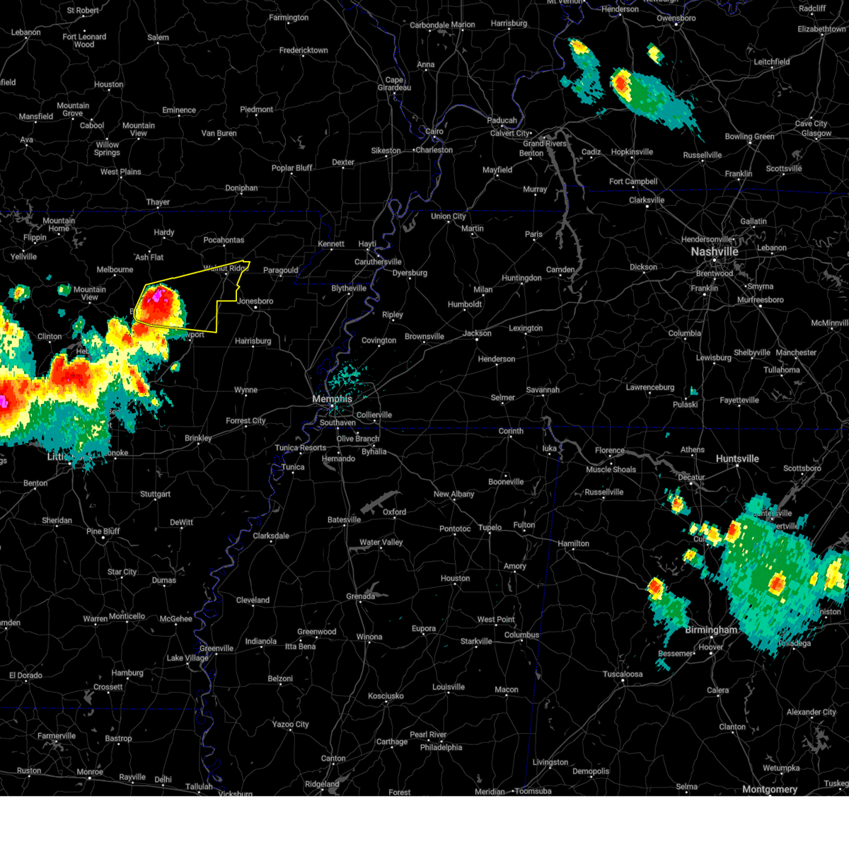 Interactive Hail Maps Hail Map for Batesville, AR