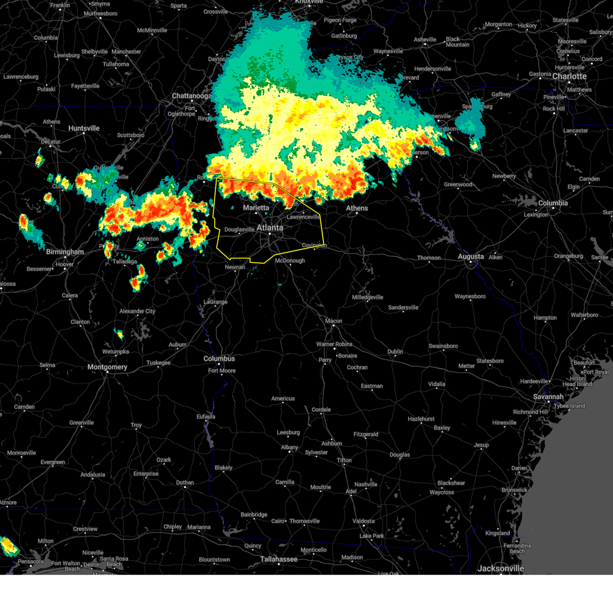 Interactive Hail Maps Hail Map for Marietta, GA
