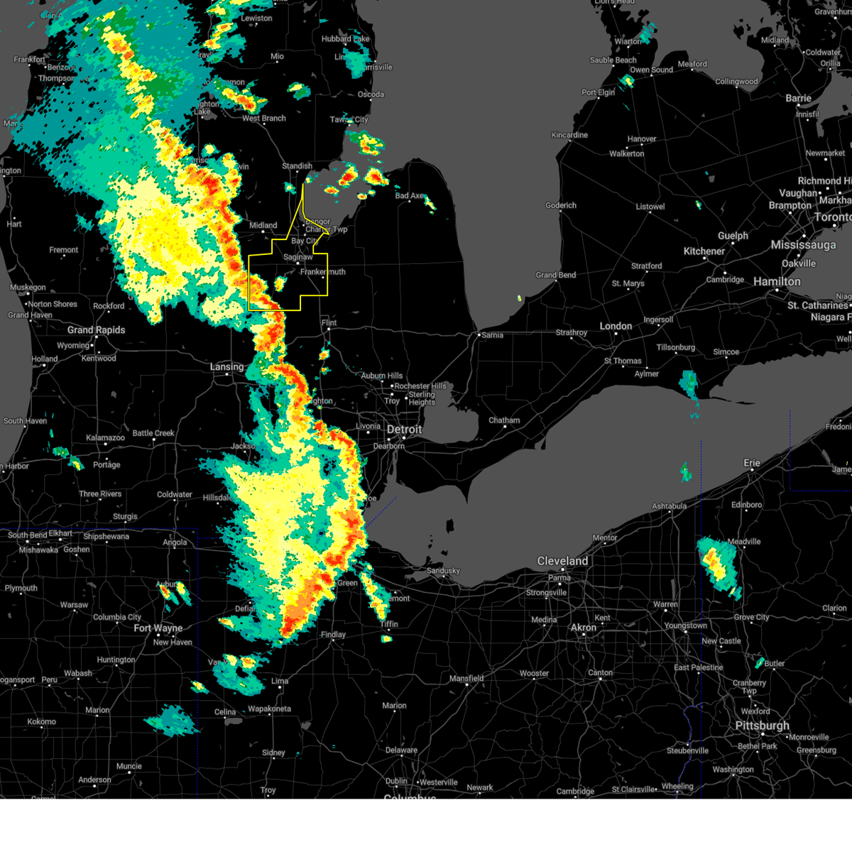 Interactive Hail Maps Hail Map for Hemlock, MI