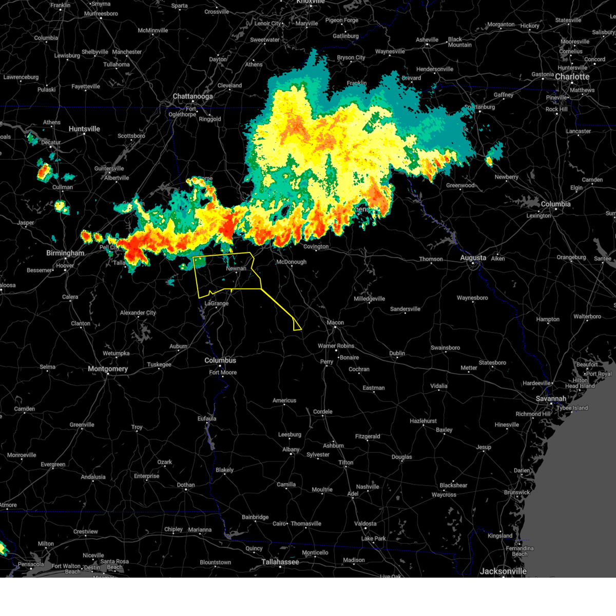 Interactive Hail Maps Hail Map for Fairburn, GA