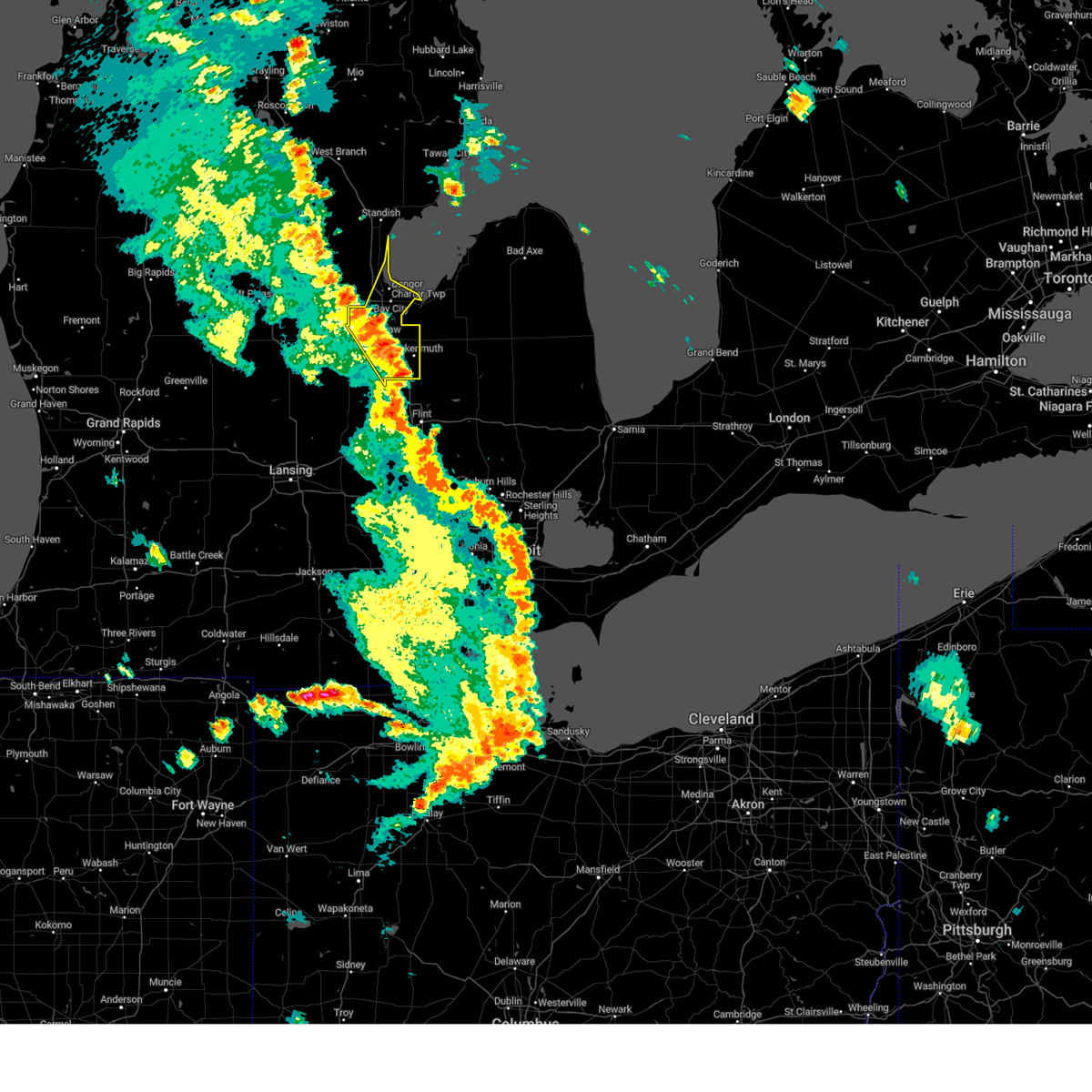 Interactive Hail Maps Hail Map for Freeland, MI