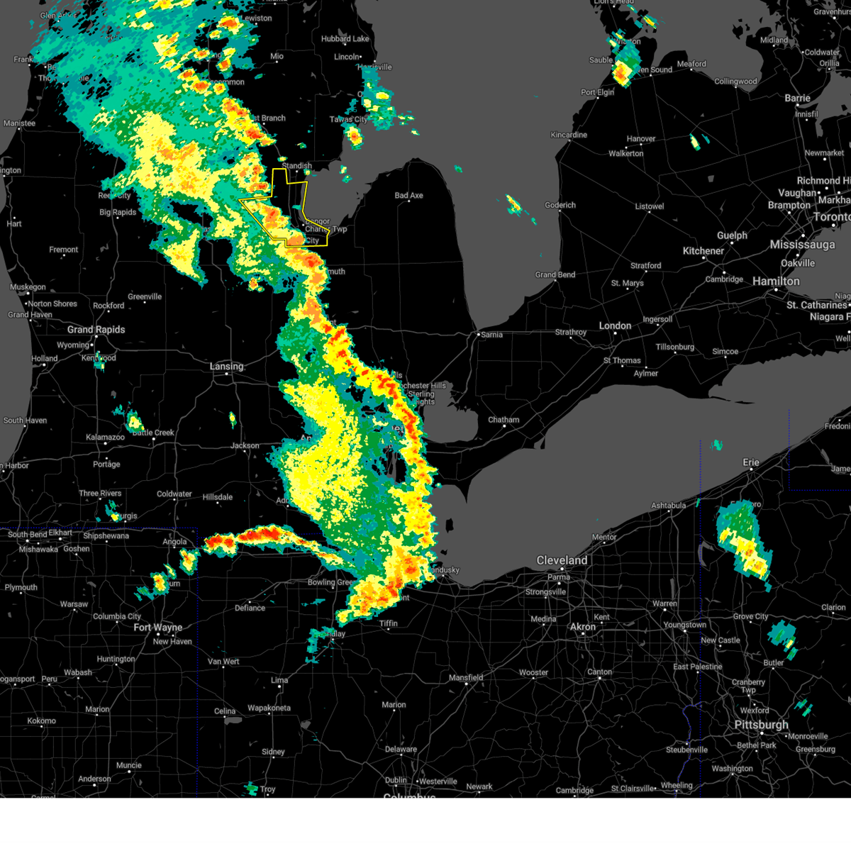 Interactive Hail Maps Hail Map for Midland, MI