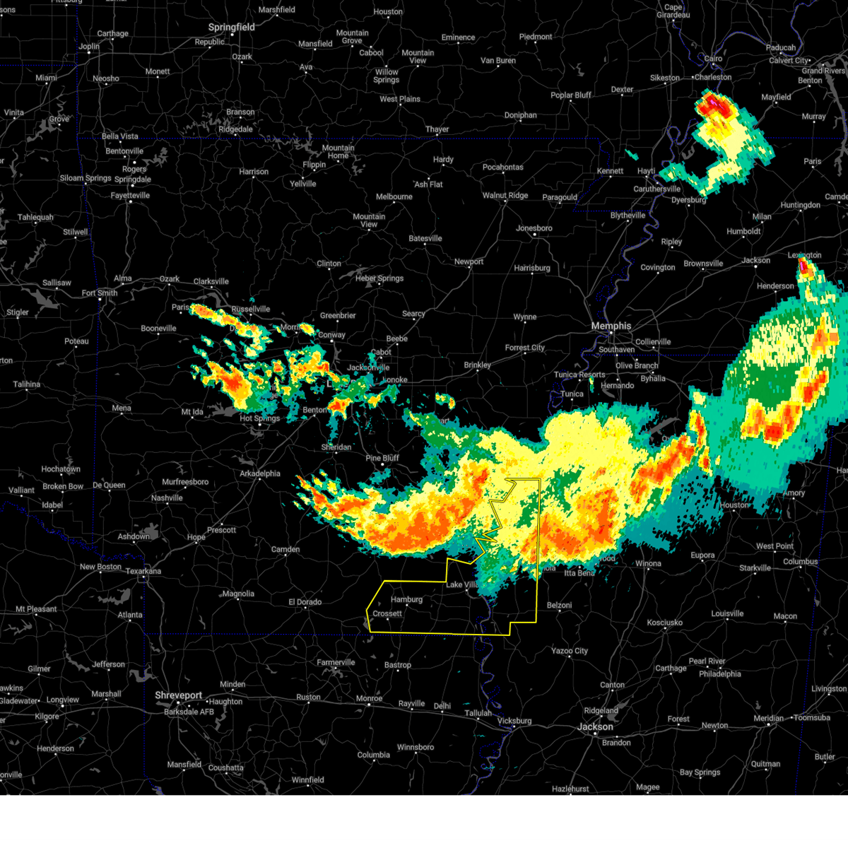 Interactive Hail Maps Hail Map for Crossett, AR