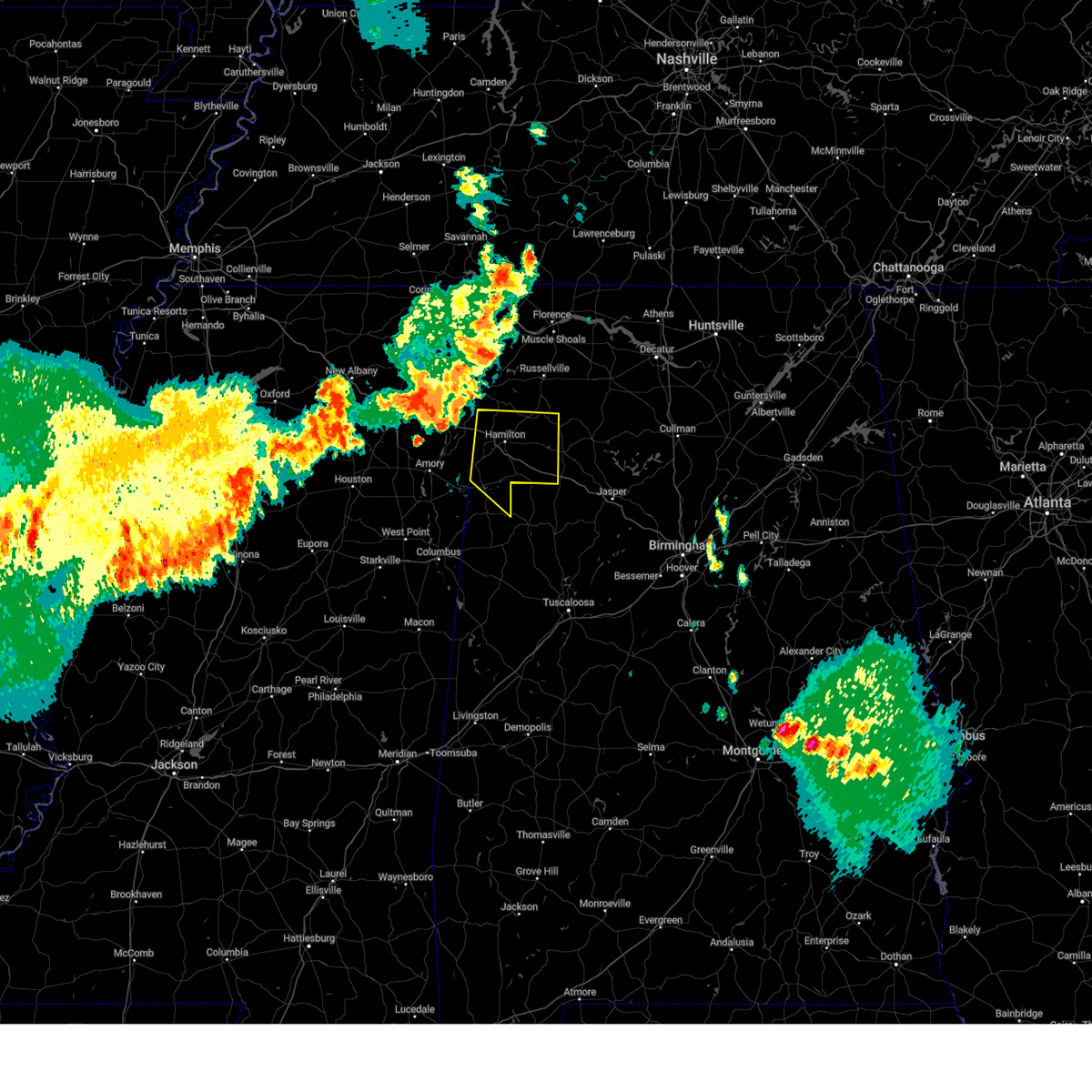 Interactive Hail Maps Hail Map for Haleyville, AL