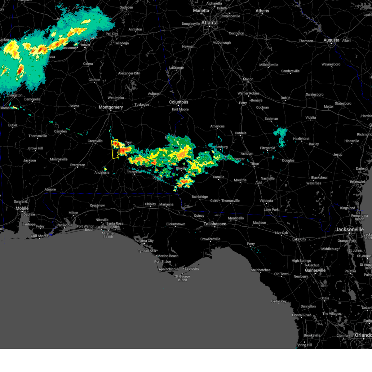 Interactive Hail Maps Hail Map for Glenwood, AL