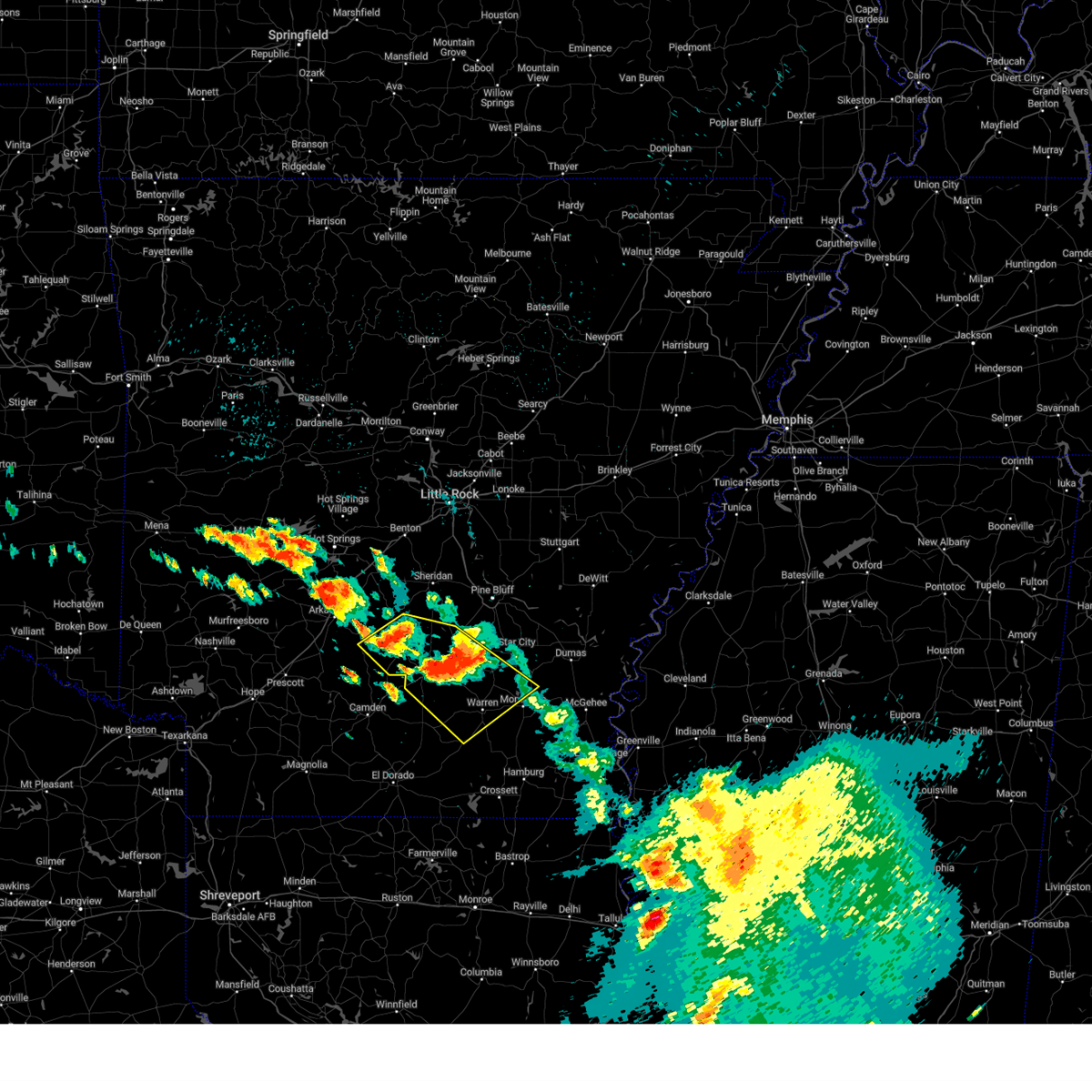 Interactive Hail Maps Hail Map for Rison, AR