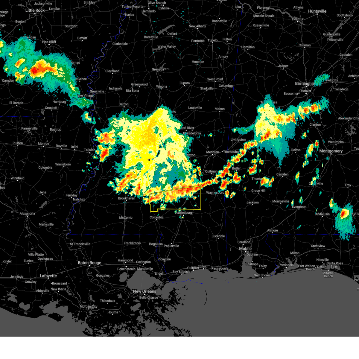 Interactive Hail Maps Hail Map for Bassfield, MS