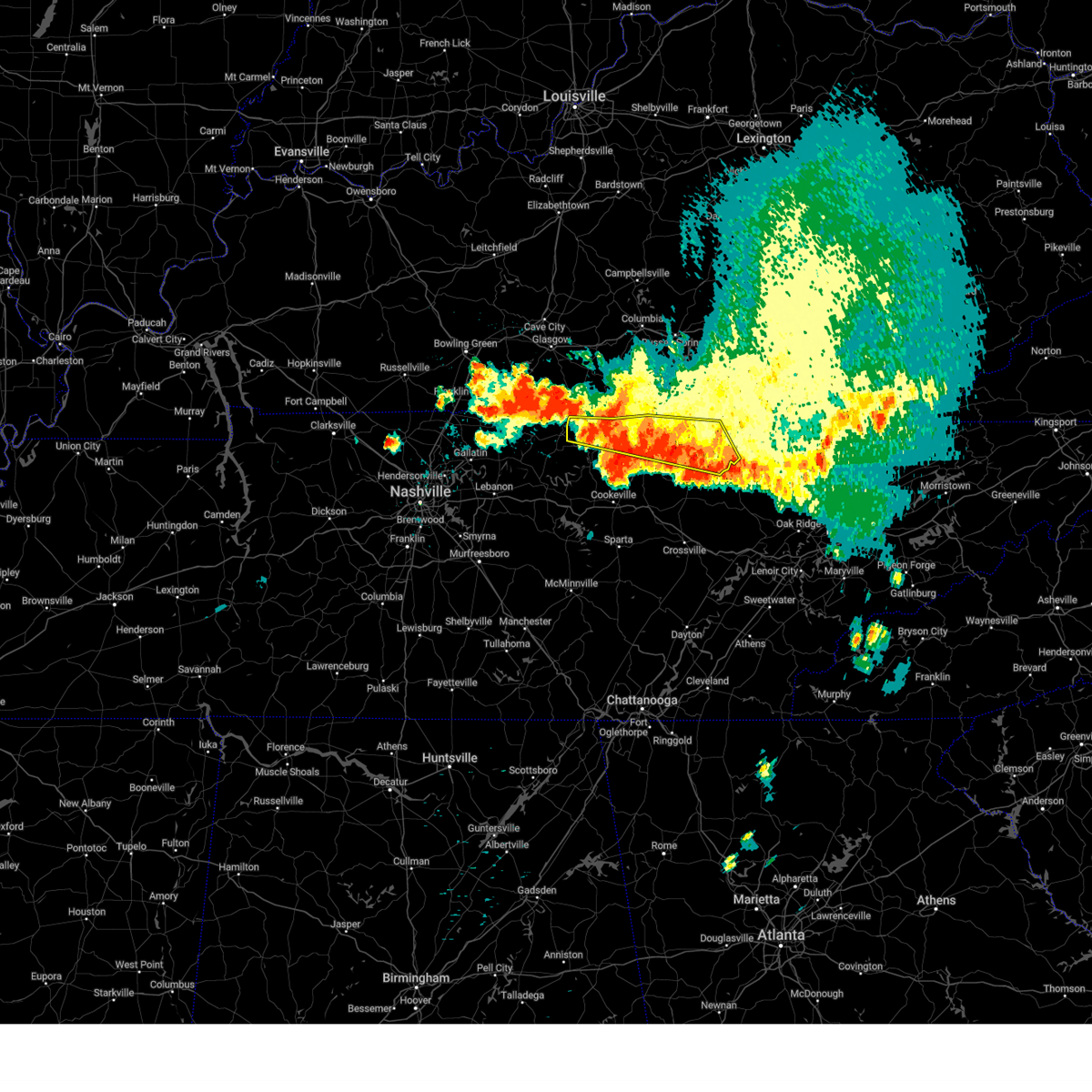 Interactive Hail Maps Hail Map for Jamestown, TN