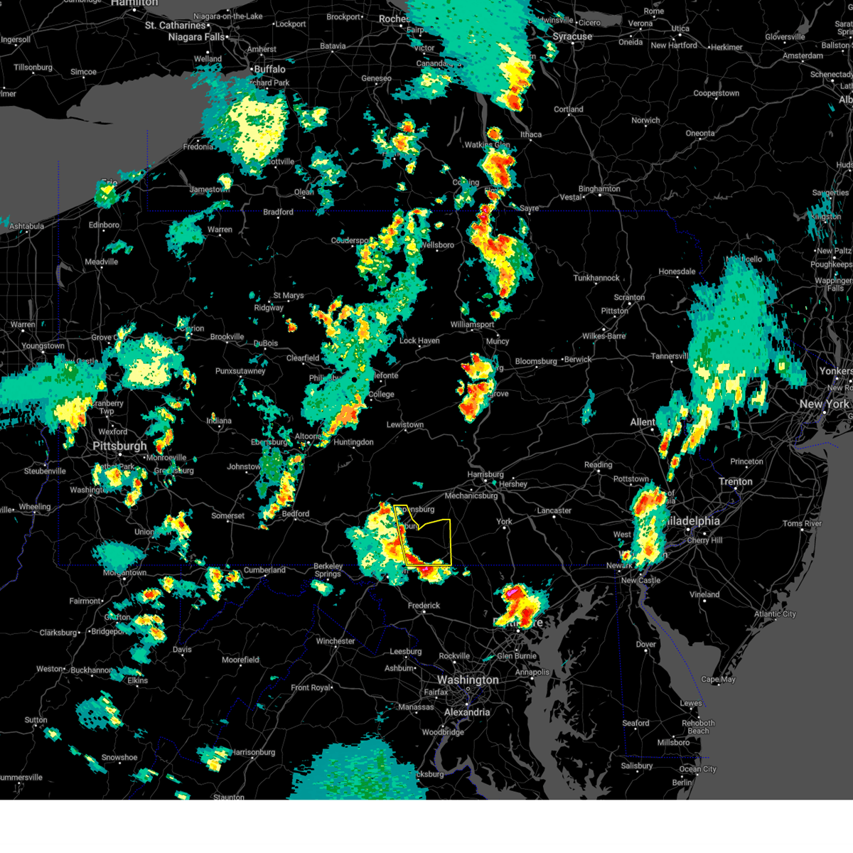 Interactive Hail Maps Hail Map for Gettysburg, PA