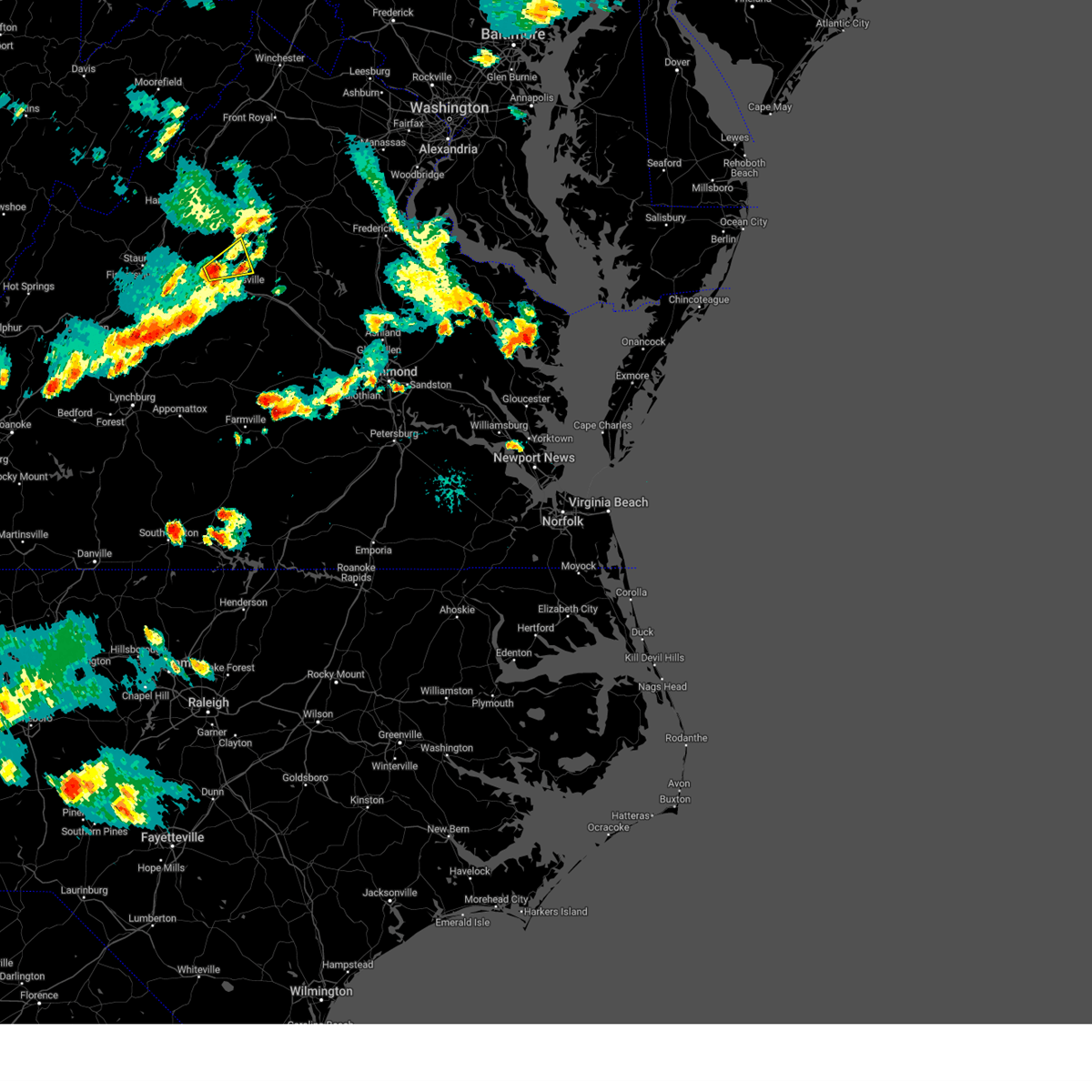 Interactive Hail Maps Hail Map for Ruckersville, VA