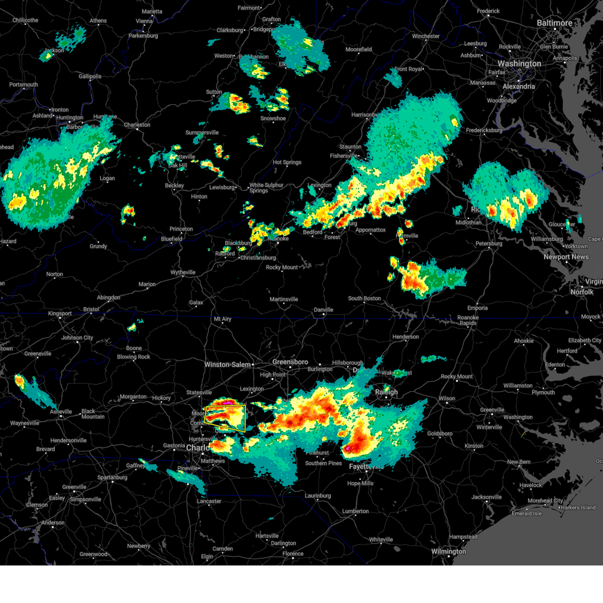Interactive Hail Maps Hail Map for Salisbury, NC