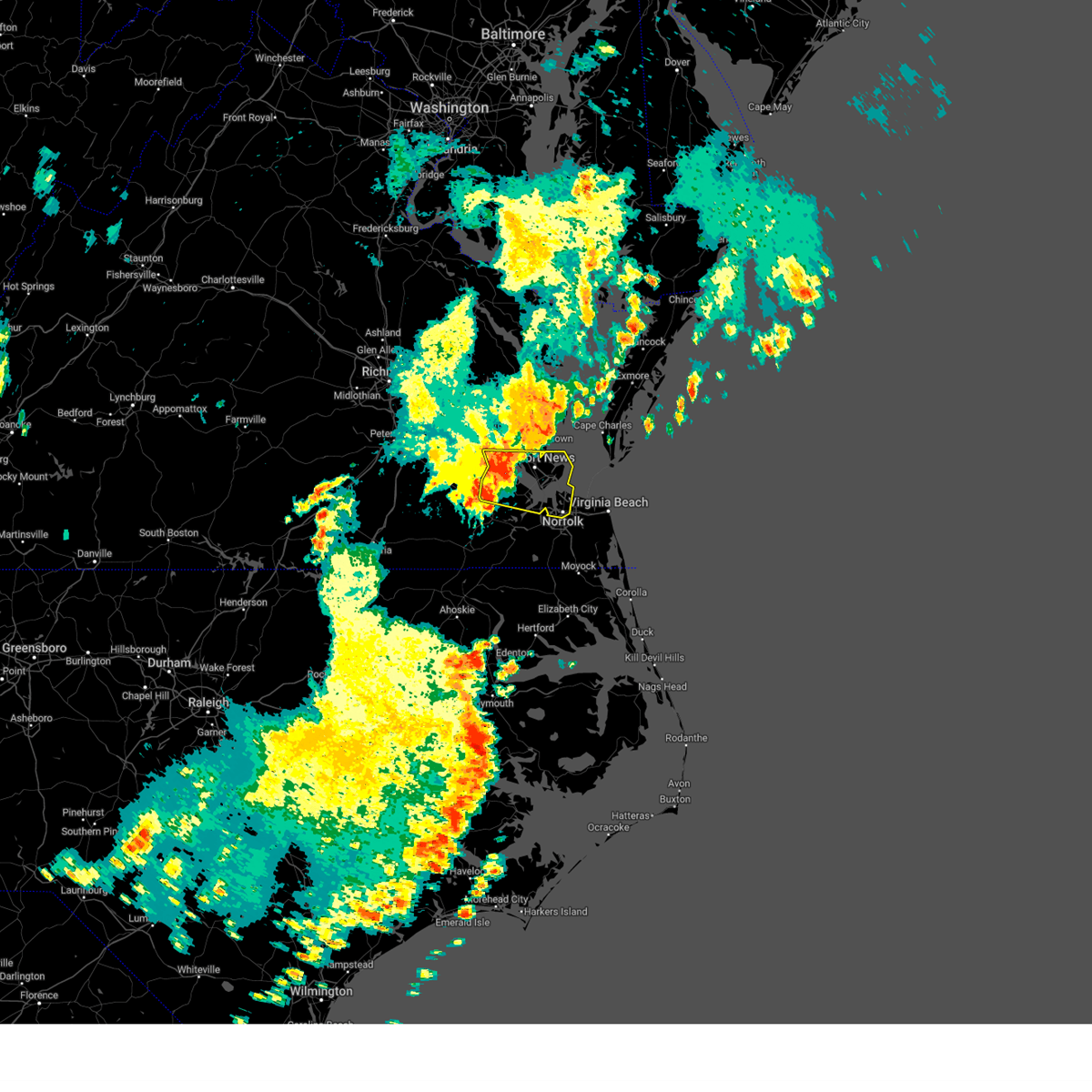 Interactive Hail Maps Hail Map for Norfolk, VA