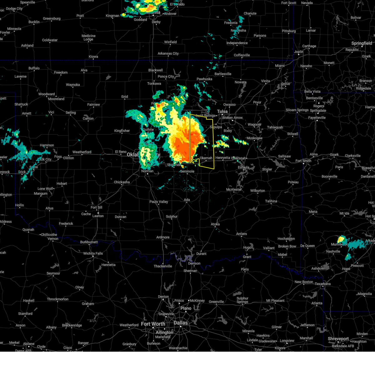 Interactive Hail Maps Hail Map for Bristow, OK