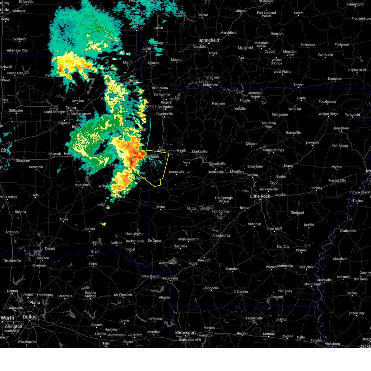Interactive Hail Maps Hail Map for Van Buren, AR